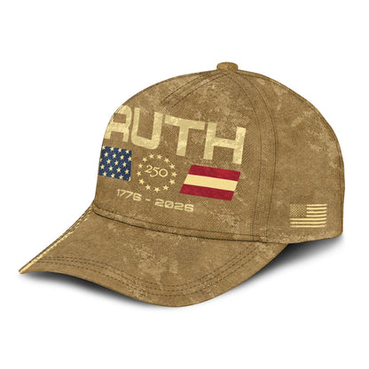 RUTH 13K1-C14PF 250th Anniversary Patriotic Baseball Cap 1776–2026
