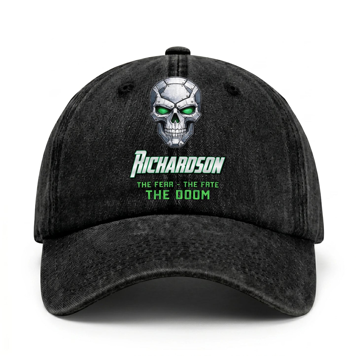 The Fear The Fate The Doom Skull Washed Cap RICHARDSON 13K1 C99PF