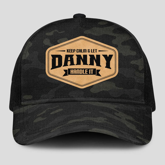 Keep Calm & Let Your Name Handle It Dark Camo Mesh Cap DANNY 13K1 C195PF
