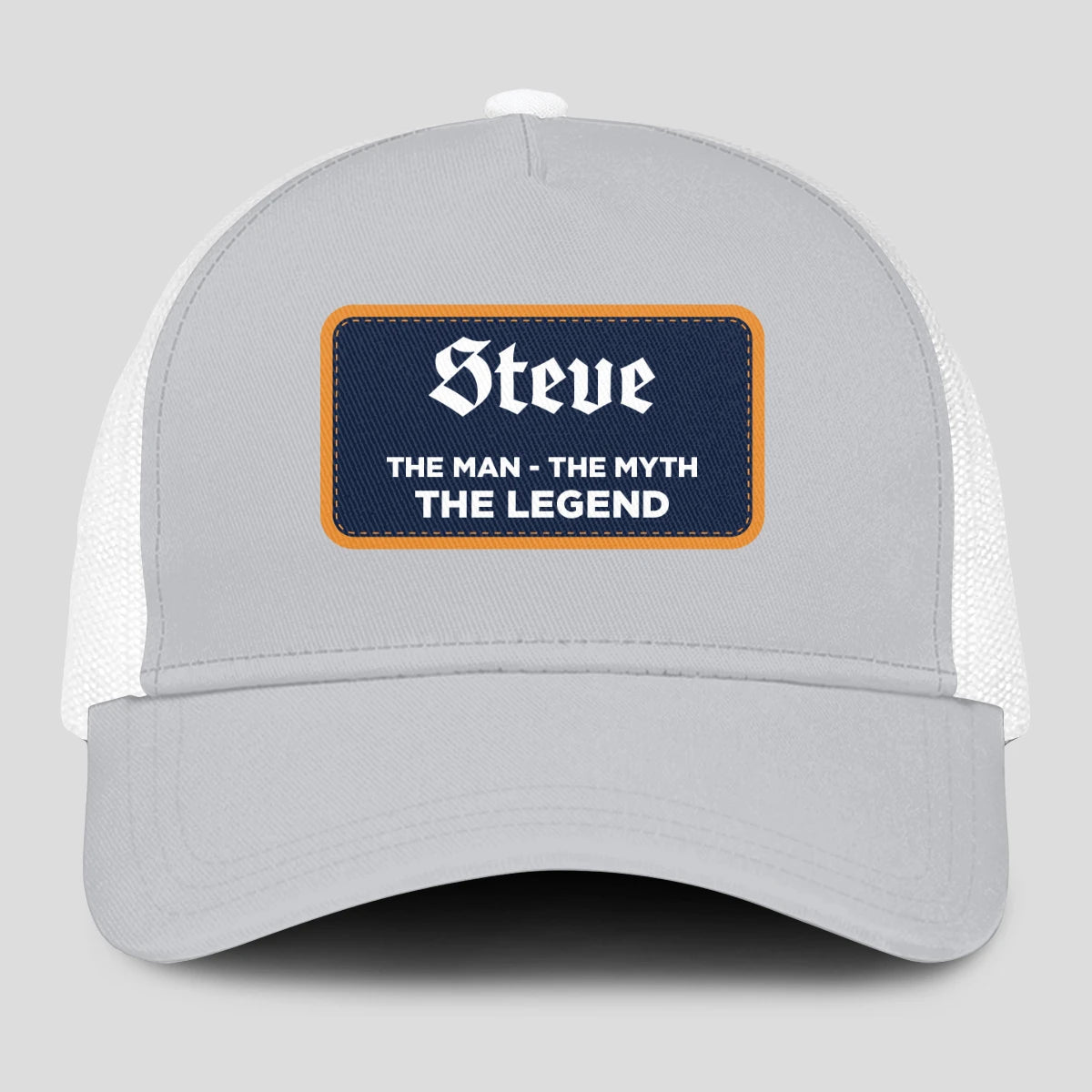 The Man The Myth The Legend Gray Mesh Cap STEVE 13K1 C204PF