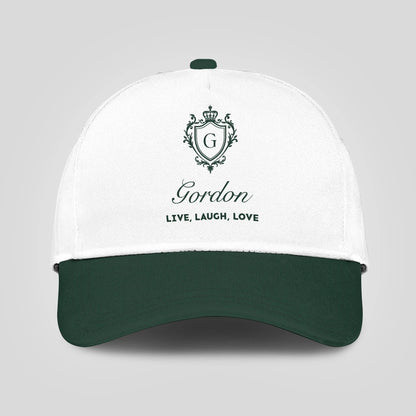 Live Laugh Love Elegant Blue And White Cap GORDON 13K1 C90PF