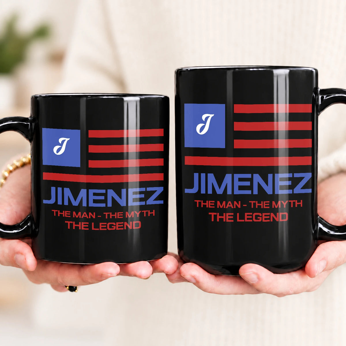 The Man The Myth The Legend American Flag Mug JIMENEZ 13K1 MG18