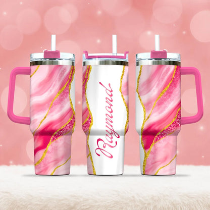 RAYMOND 40oz Personalized Tumbler Cup with Straw | Custom Stainless Steel Mug 13K1-TB1