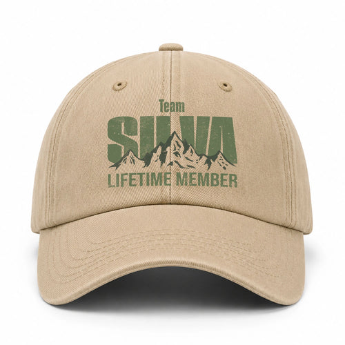 Team Your Name Lifetime Member Mountain Cap SILVA 13K1 C58PF