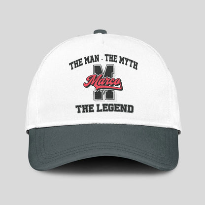 The Man The Myth The Legend Custom Initial Letter And Name Cap MARCO 13K1 C38PF