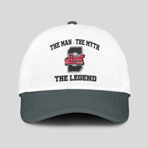 The Man The Myth The Legend Custom Initial Letter And Name Cap SCOTT 13K1 C38PF