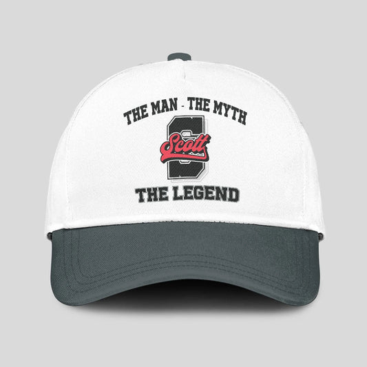 The Man The Myth The Legend Custom Initial Letter And Name Cap SCOTT 13K1 C38PF