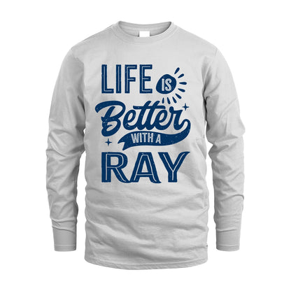 RAY 13K1-116 Personalized Name Quote T-Shirt Life Is Better With Unisex Gift