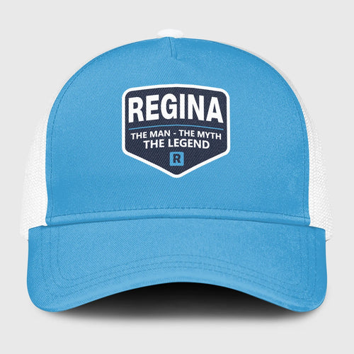 The Man The Myth The Legend Light Blue Mesh Cap REGINA 13K1 C190PF