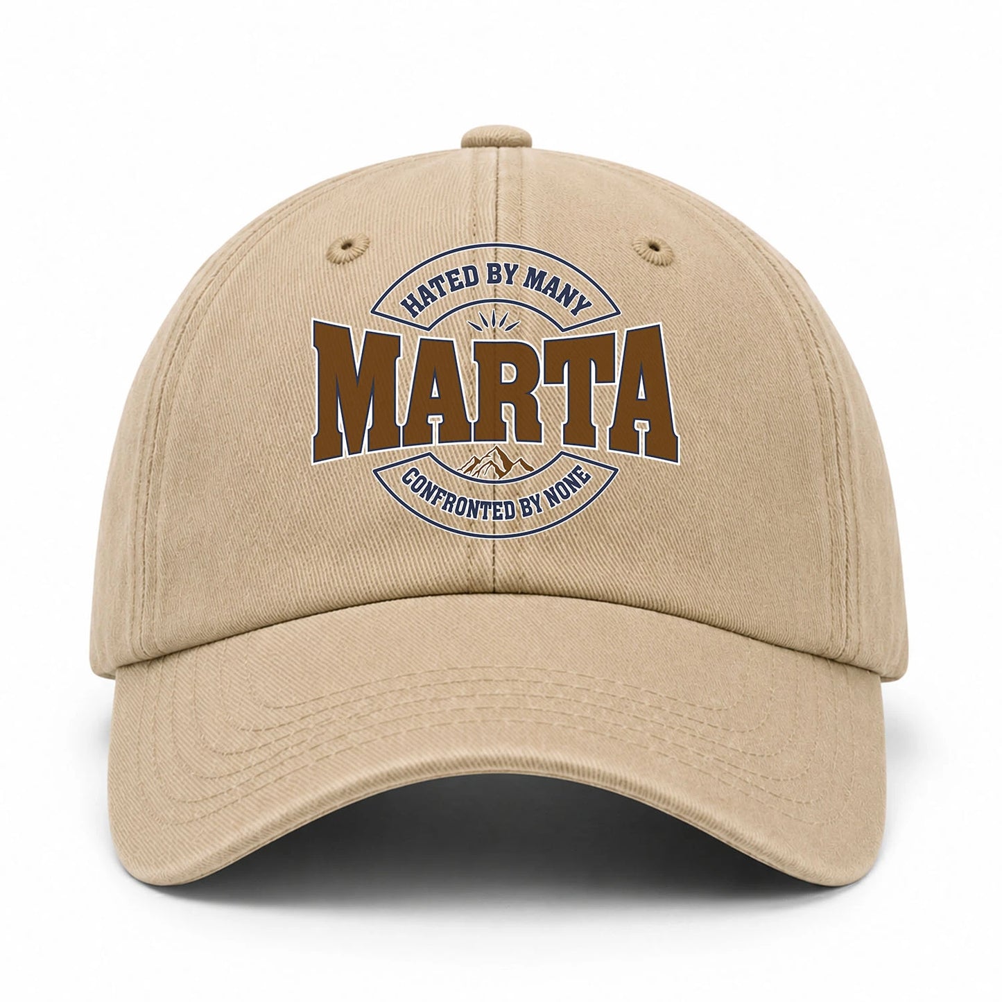 Hated By Many Confronted By None Washed Cap MARTA 13K1 C36PF