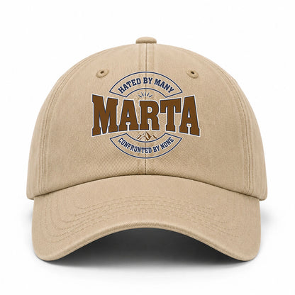 Hated By Many Confronted By None Washed Cap MARTA 13K1 C36PF
