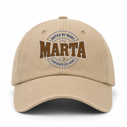 Hated By Many Confronted By None Washed Cap MARTA 13K1 C36PF