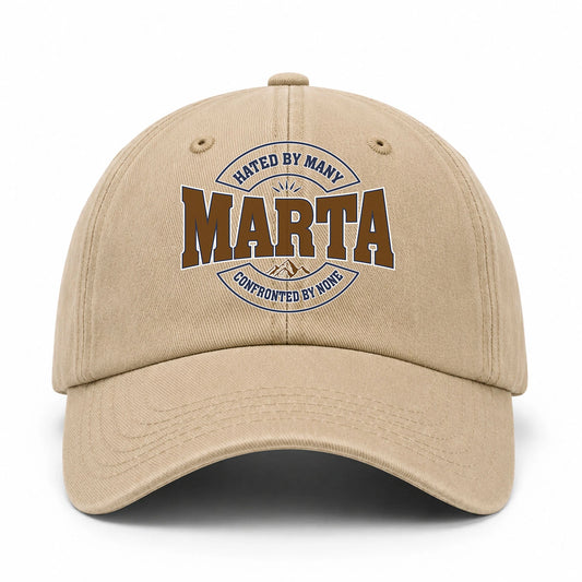 Hated By Many Confronted By None Washed Cap MARTA 13K1 C36PF