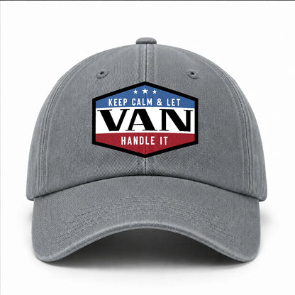 Keep Calm & Let Your Name Handle It Washed Cap VAN 13K1 C87PF