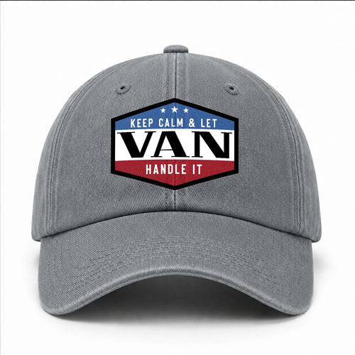 Keep Calm & Let Your Name Handle It Washed Cap VAN 13K1 C87PF