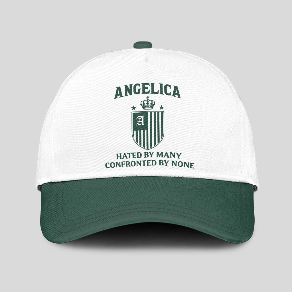 Hated By Many Confronted By None Luxury Logo Cap ANGELICA 13K1 C41PF