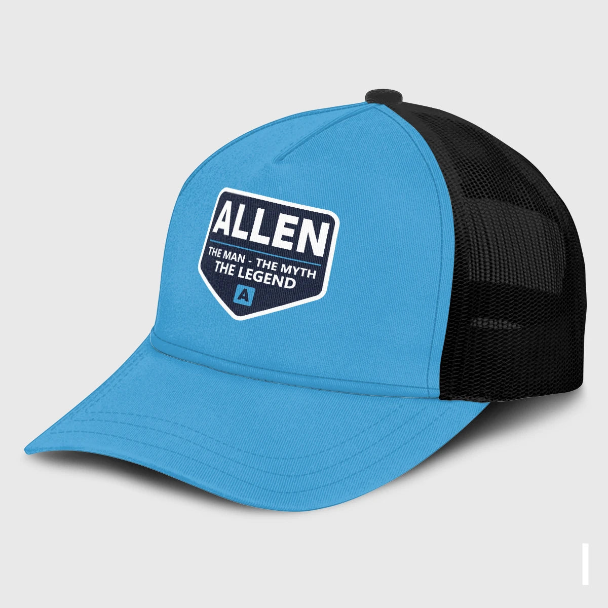 The Man The Myth The Legend Light Blue Mesh Cap ALLEN 13K1 C190PF