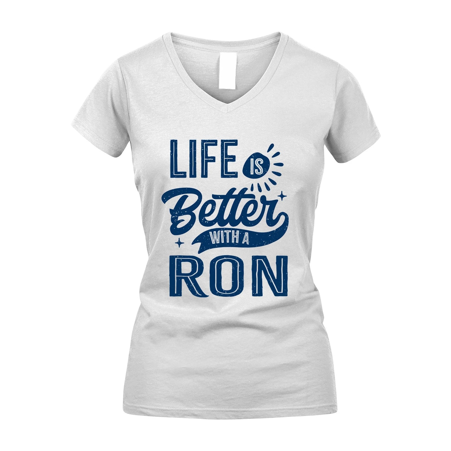 RON 13K1-116 Personalized Name Quote T-Shirt Life Is Better With Unisex Gift