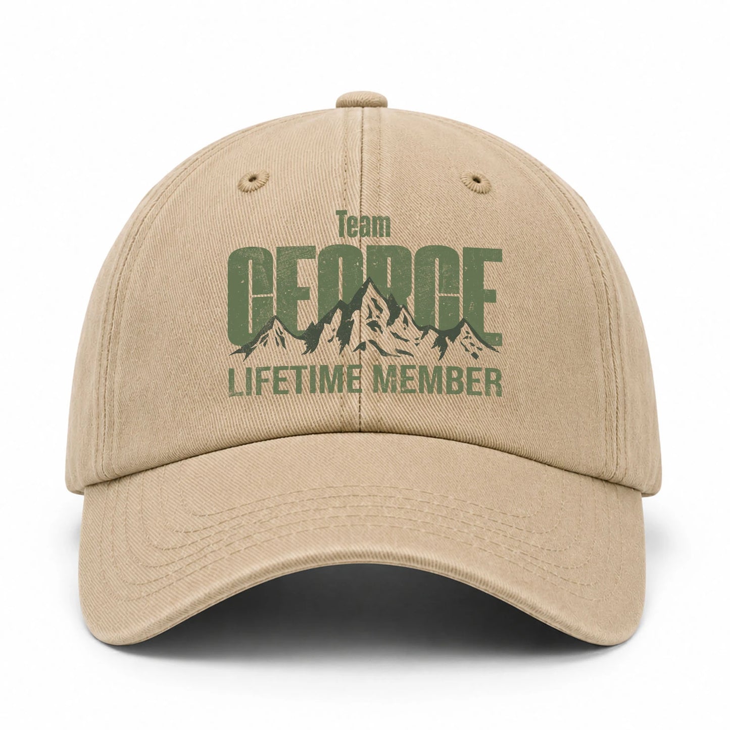 Team Your Name Lifetime Member Mountain Cap GEORGE 13K1 C58PF