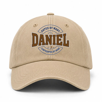 Hated By Many Confronted By None Washed Cap DANIEL 13K1 C36PF