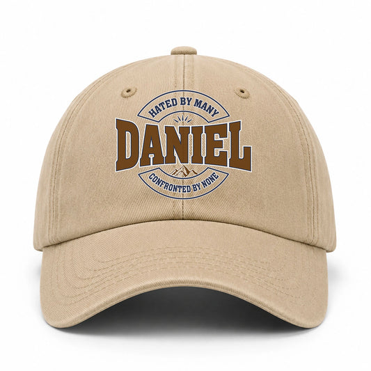 Hated By Many Confronted By None Washed Cap DANIEL 13K1 C36PF