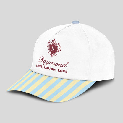 Live Laugh Love Blue And Yellow Luxury Cap RAYMOND 13K1 C121PF