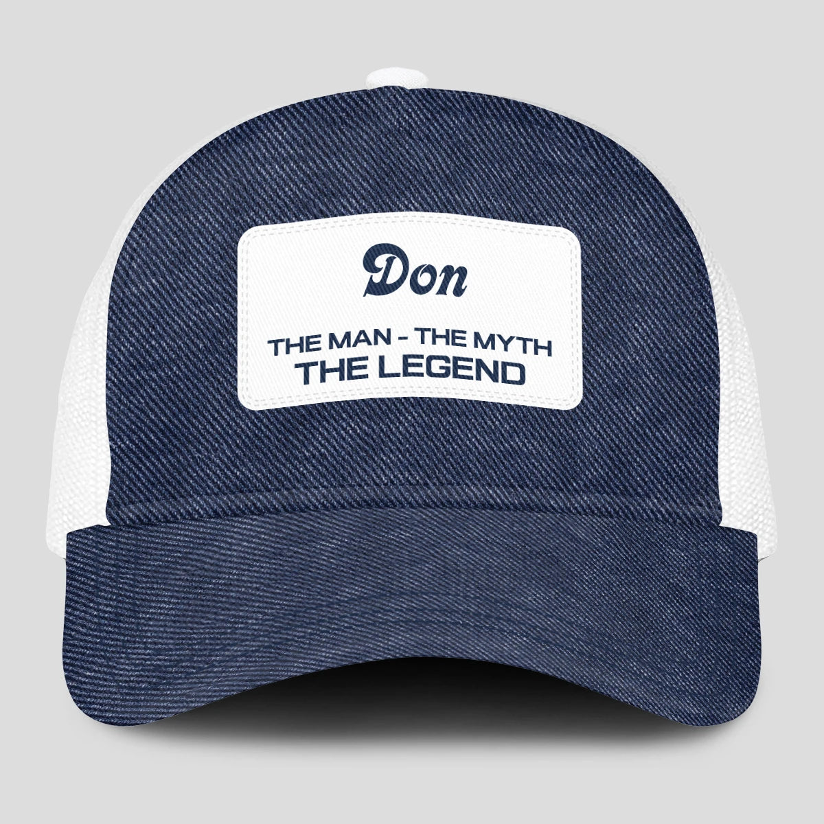 The Man The Myth The Legend Blue Denim Mesh Cap DON 13K1 C194PF
