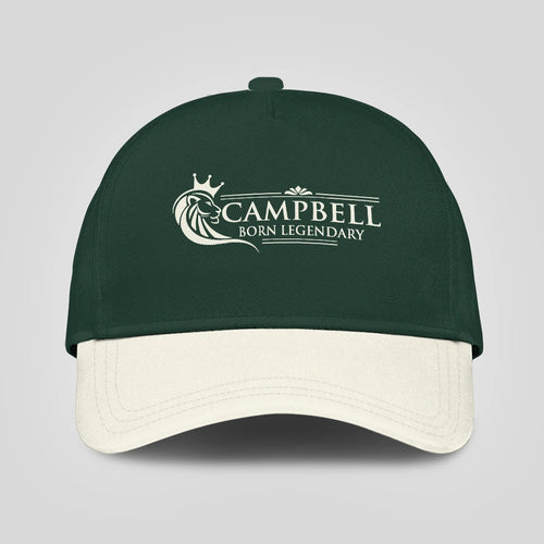 Born Legendary Lion Logo Sage Green And Beige Cap CAMPBELL 13K1 C182PF