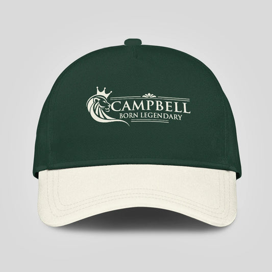 Born Legendary Lion Logo Sage Green And Beige Cap CAMPBELL 13K1 C182PF