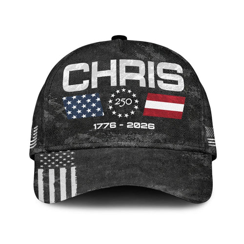 CHRIS 13K1-C13PF 250th Anniversary Patriotic Baseball Cap 1776–2026