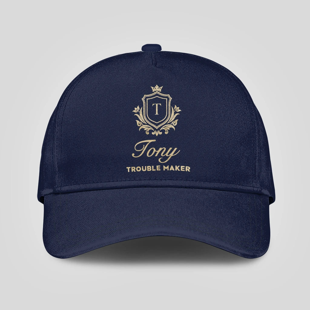Trouble Maker Golden Logo Navy Cap TONY 13K1 C155PF