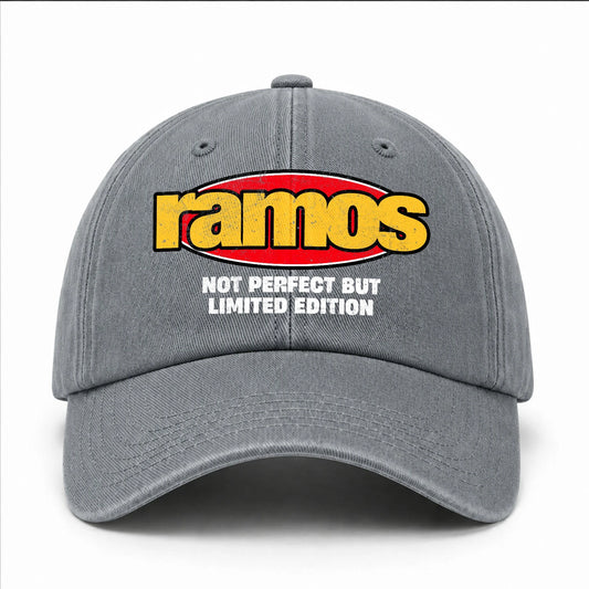 Your Name Not Perfect But Limited Edition Red Logo Washed Cap RAMOS 13K1 C84PF