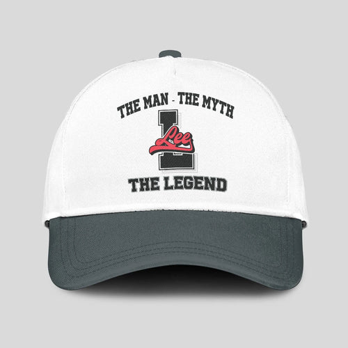The Man The Myth The Legend Custom Initial Letter And Name Cap LEE 13K1 C38PF