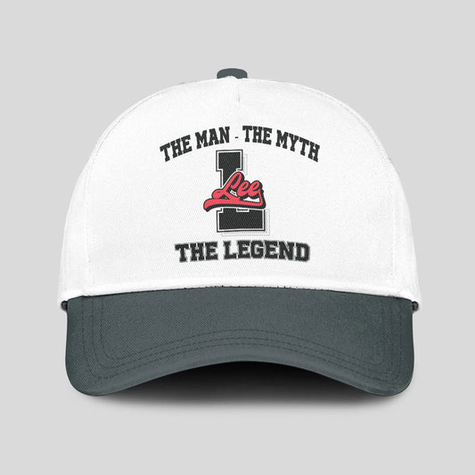 The Man The Myth The Legend Custom Initial Letter And Name Cap LEE 13K1 C38PF