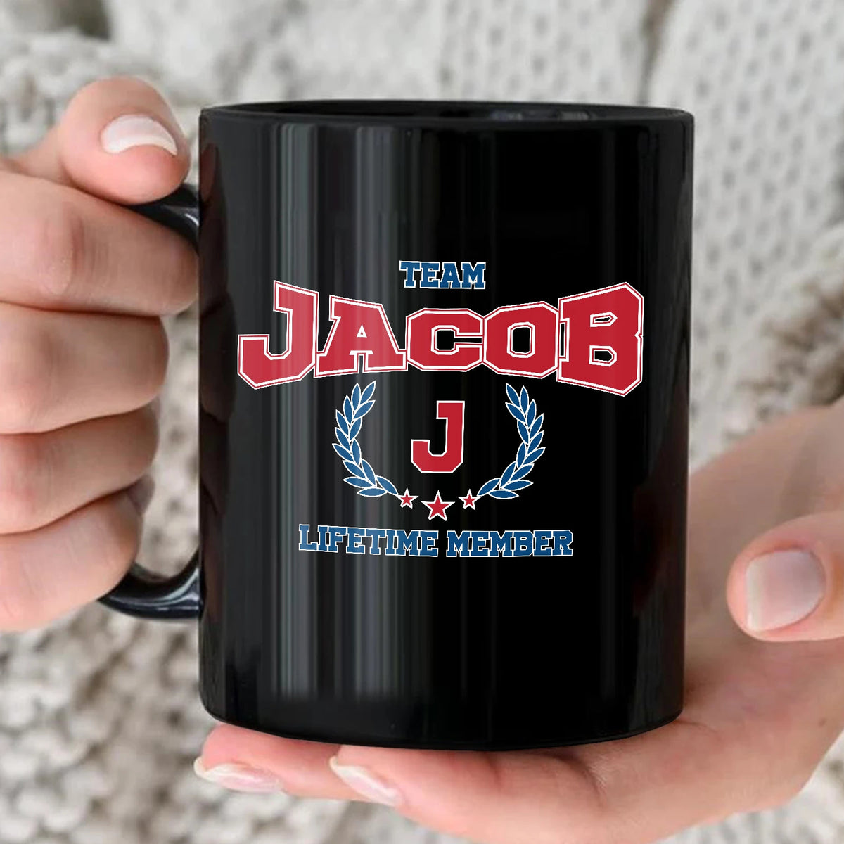 Team Your Name Lifetime Member Sporty Mug JACOB 13K1 MG09