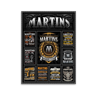 MARTINS Personalized Sponge Floor Mat – Custom Printed Home Decor 13K1-AR2