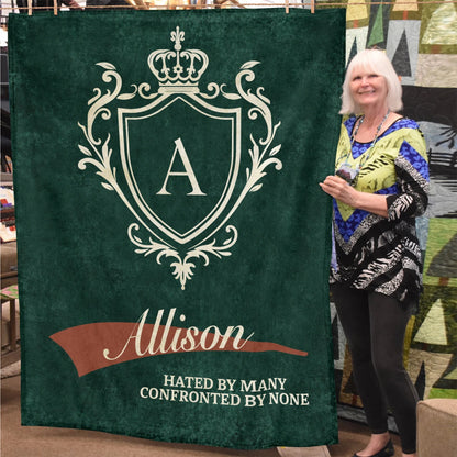Hated by Many Confronted by None Old Money Blanket ALLISON 13K1 BK19