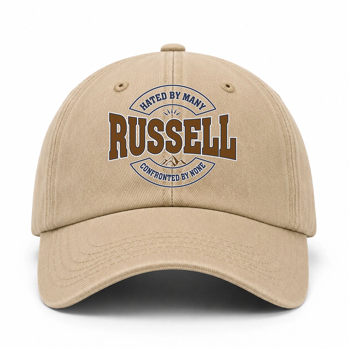 Hated By Many Confronted By None Washed Cap RUSSELL 13K1 C36PF