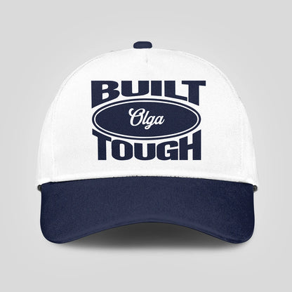 Built Your Name Tough Slogan Blue And White Cap OLGA 13K1 C95PF