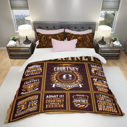 COURTNEY Limited Edition Personalized Bedding Set 13K1-BS3