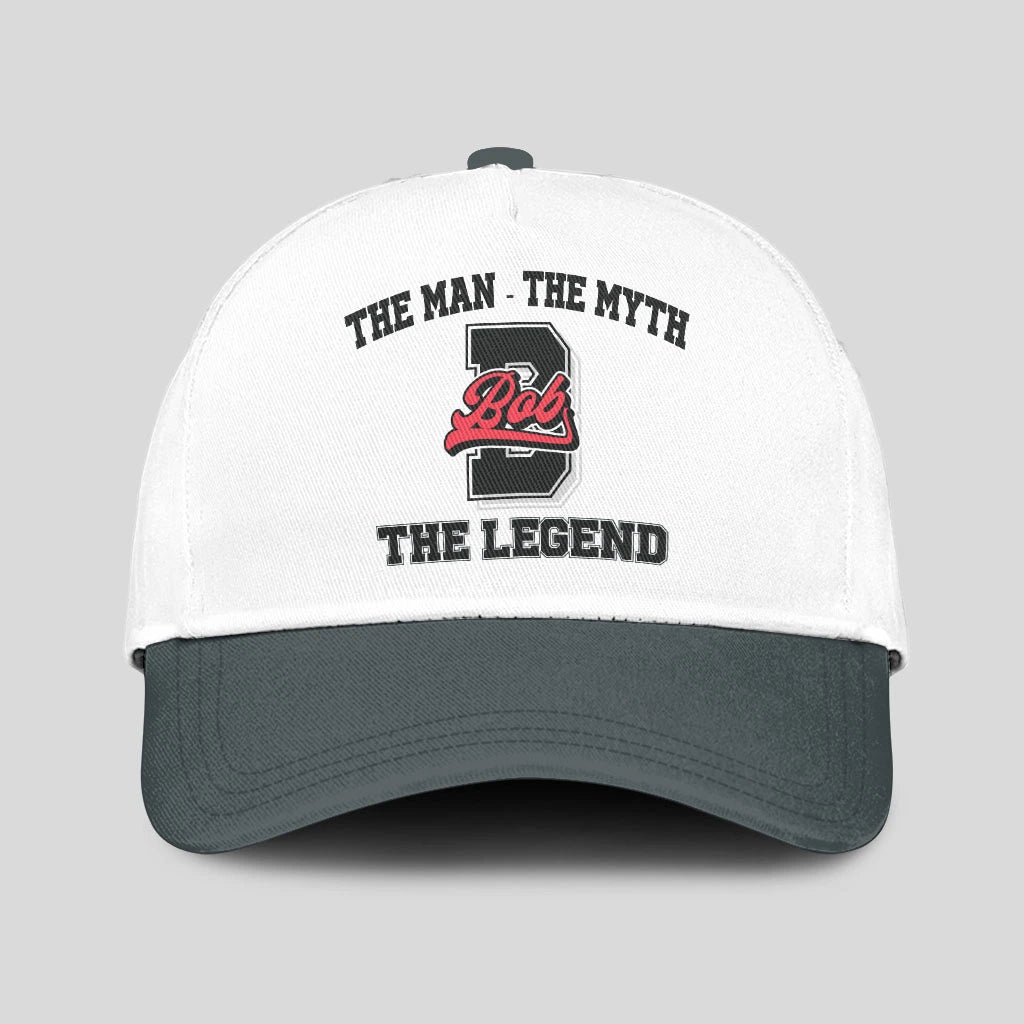 The Man The Myth The Legend Custom Initial Letter And Name Cap BOB 13K1 C38PF