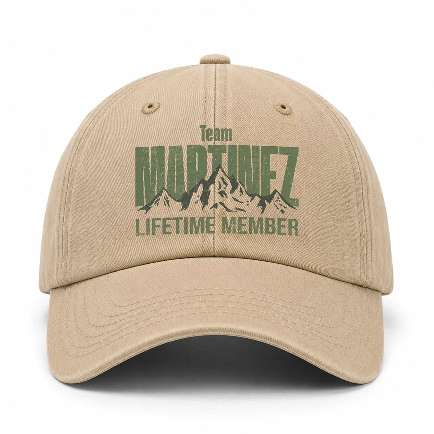 Team Your Name Lifetime Member Mountain Cap MARTINEZ 13K1 C58PF