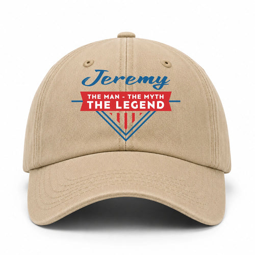 The Man The Myth The Legend Logo Washed Cap JEREMY 13K1 C37PF