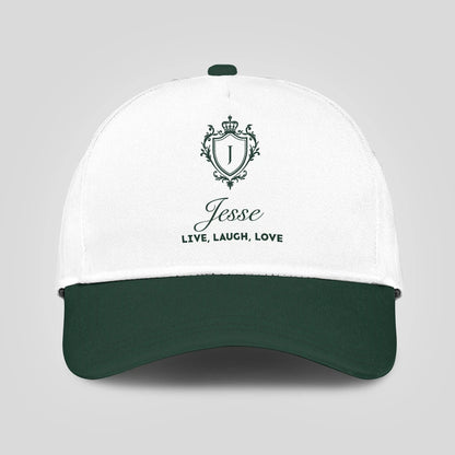 Live Laugh Love Elegant Blue And White Cap JESSE 13K1 C90PF
