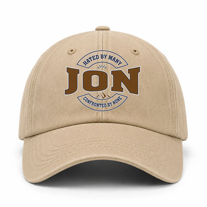 Hated By Many Confronted By None Washed Cap JON 13K1 C36PF
