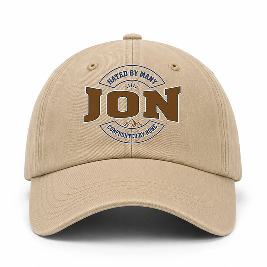 Hated By Many Confronted By None Washed Cap JON 13K1 C36PF