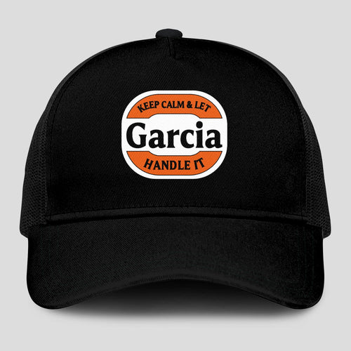 Keep Calm & Let Your Name Handle It Black Mesh Cap GARCIA 13K1 C199PF