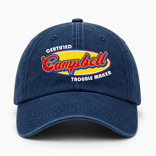 Certified Your Name Trouble Maker Washed Cap CAMPBELL 13K1 C73PF