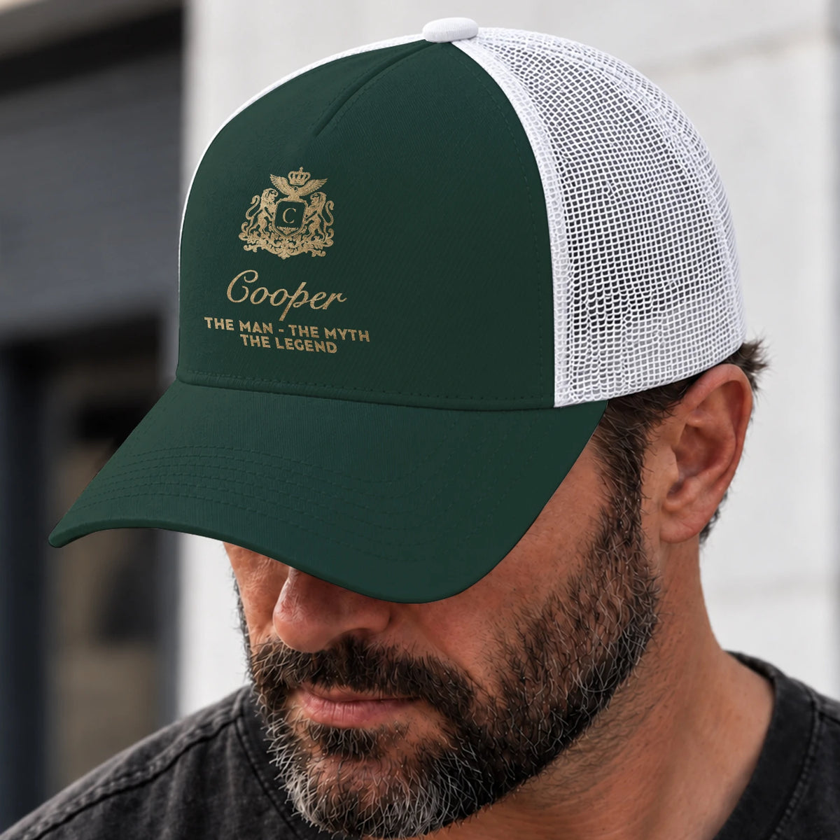 The Man The Myth The Legend Sage Green Mesh Cap COOPER 13K1 C192PF