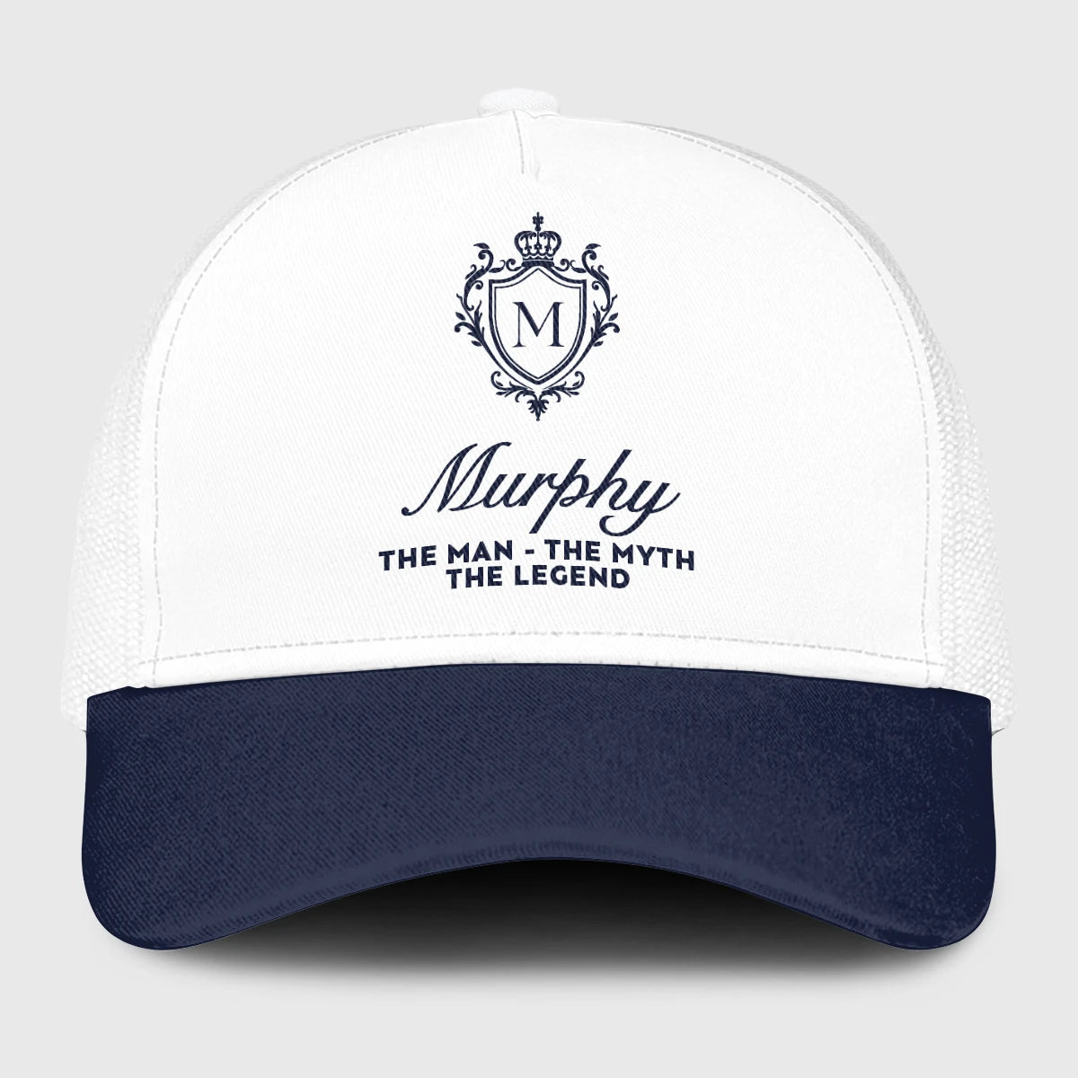 The Man The Myth The Legend Blue And White Baseball Mesh Cap MURPHY 13K1 C186PF